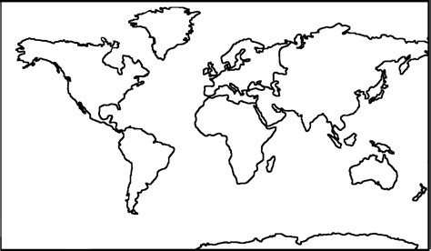 dilsiz dünya kıtalar haritası